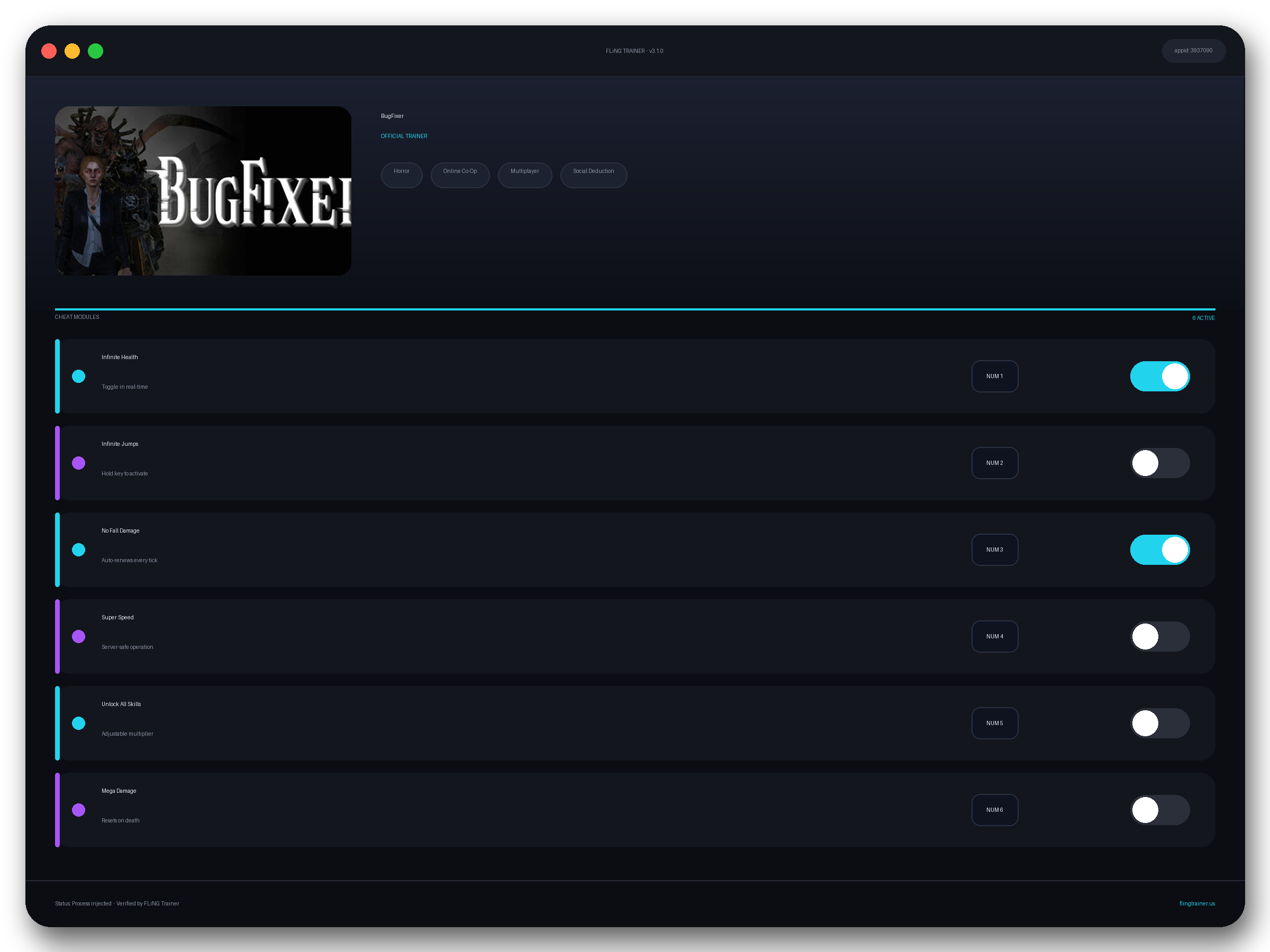 BugFixer Trainer interface