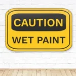 CAUTION WET PAINT Trainer