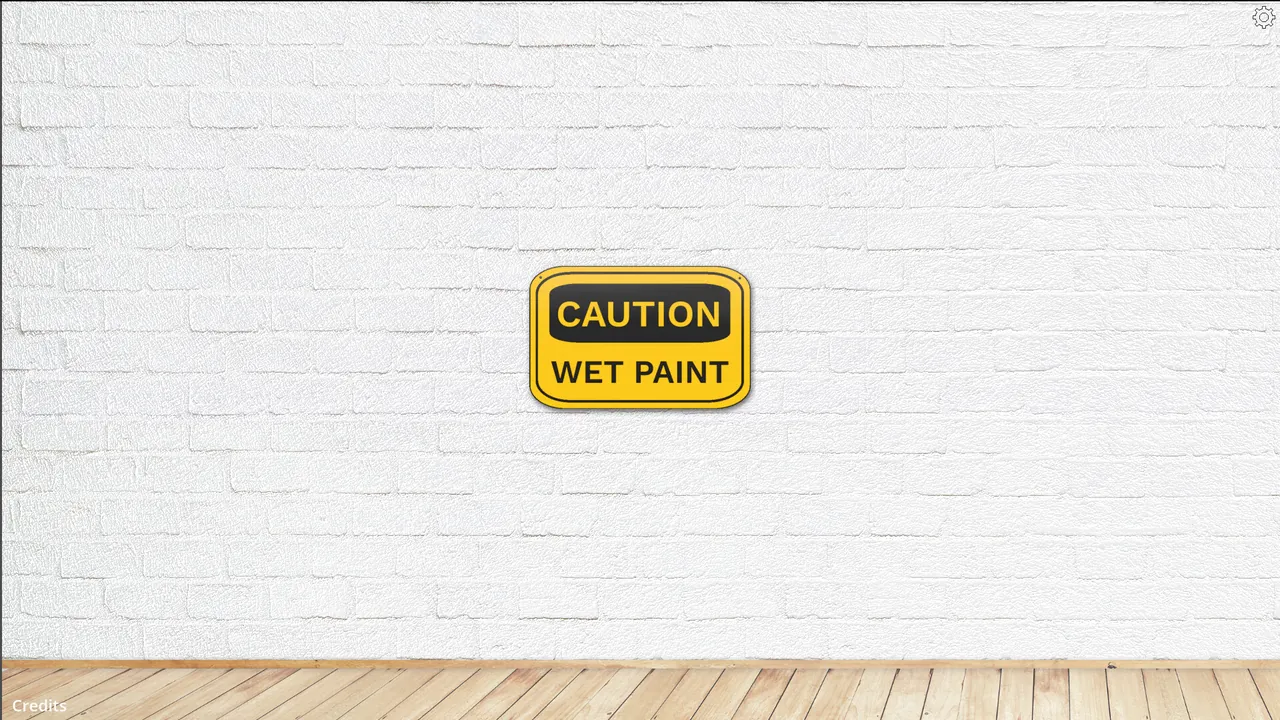 CAUTION WET PAINT — story scene capture