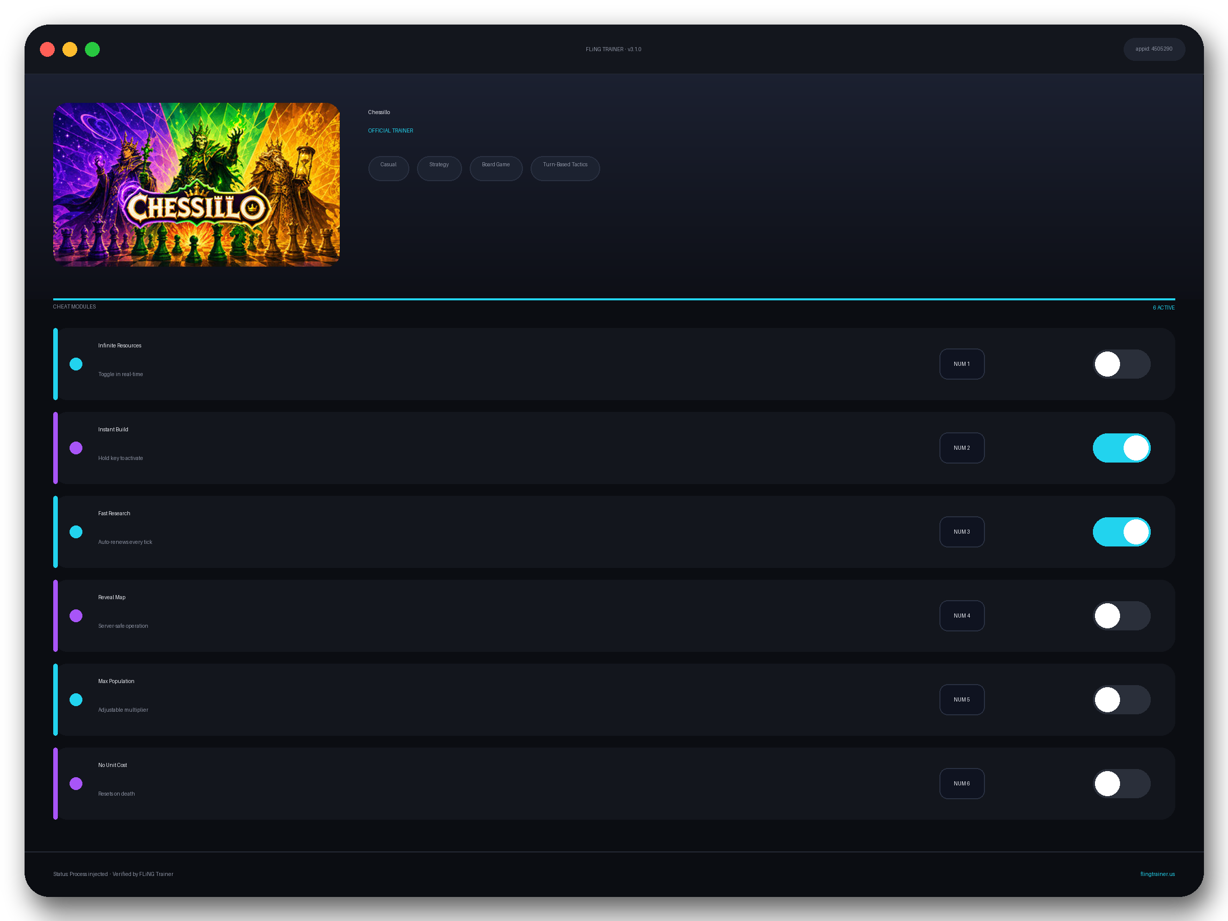 Chessillo Trainer interface