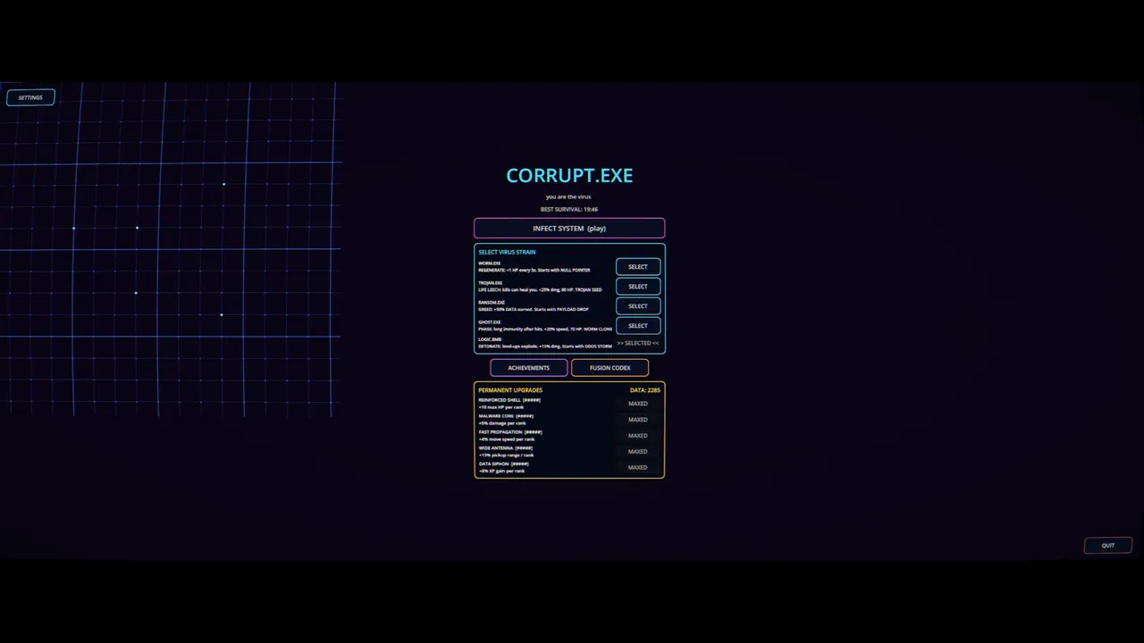 CORRUPT.EXE — in-game combat moment