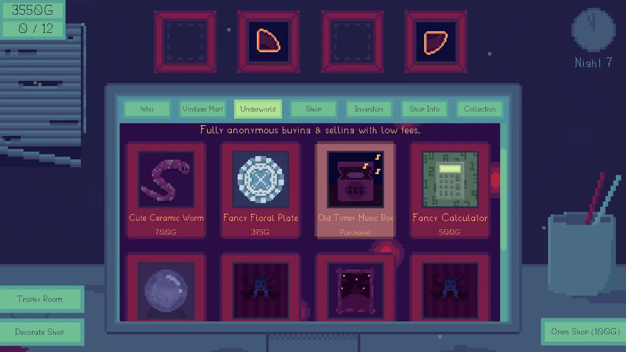 Curio Shop — story scene capture