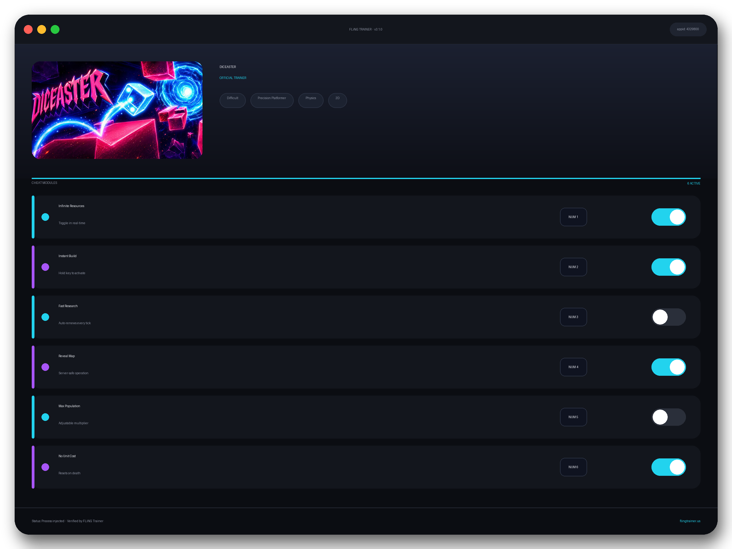 DICEASTER Trainer interface