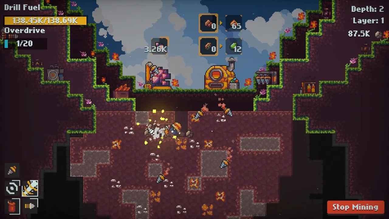 Diggin — gameplay showcase