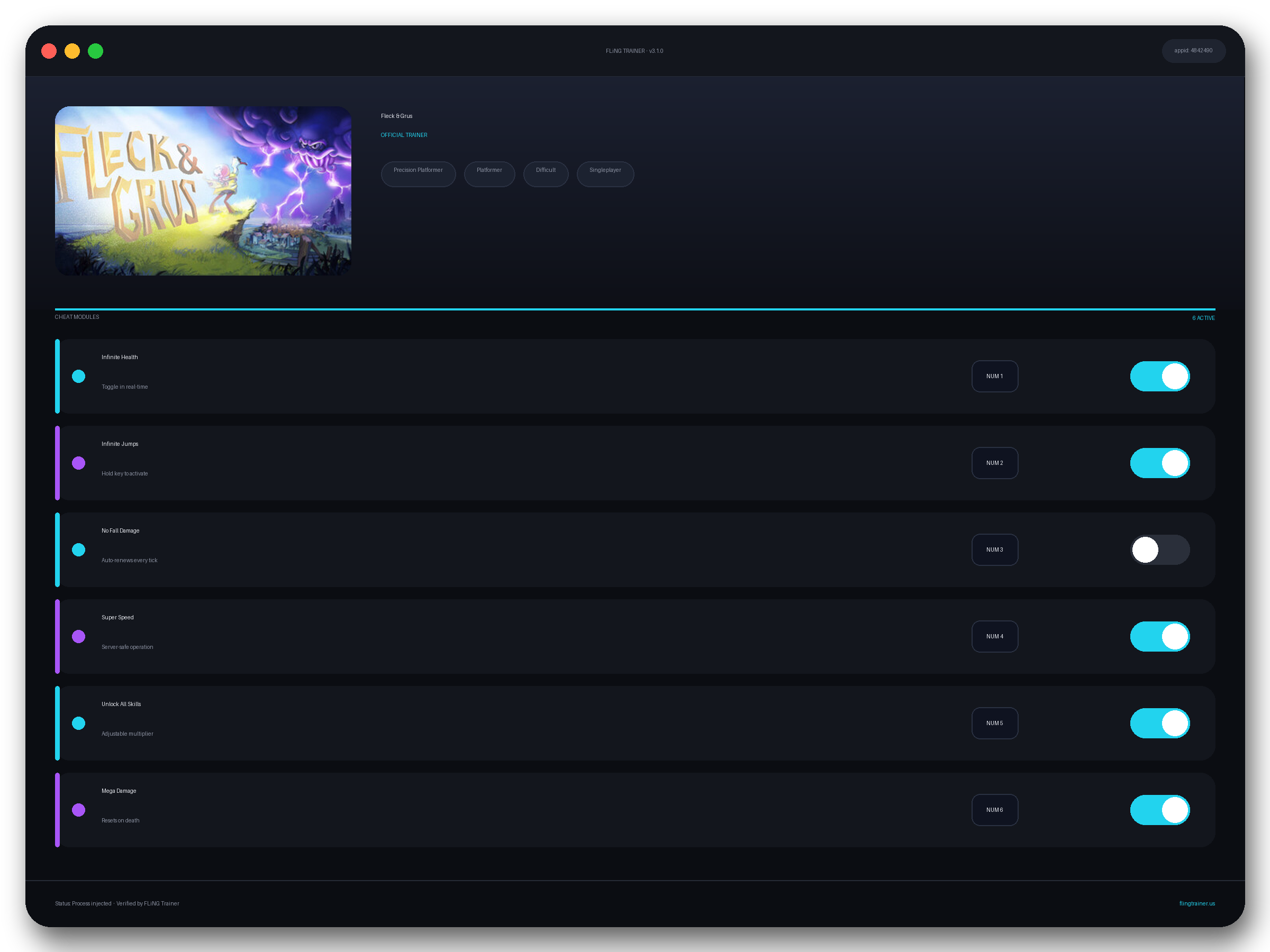 Fleck & Grus Trainer interface
