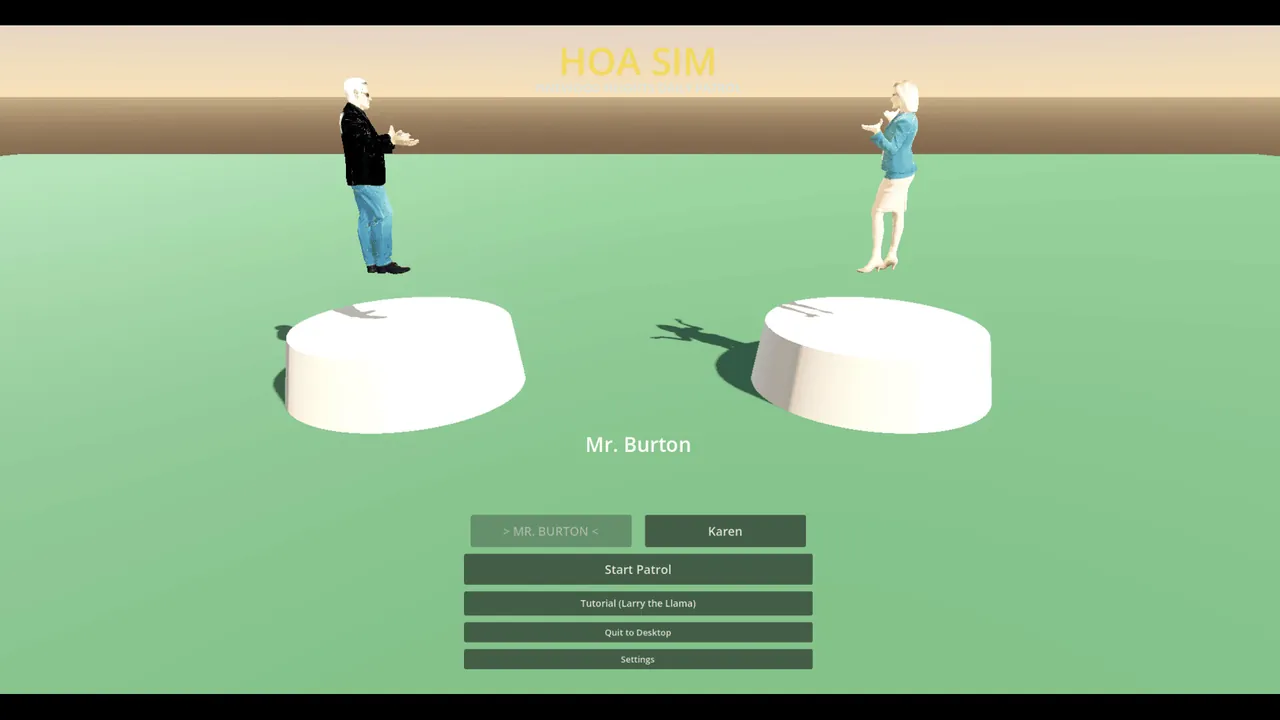 H.O.A Simulator — in-game combat moment