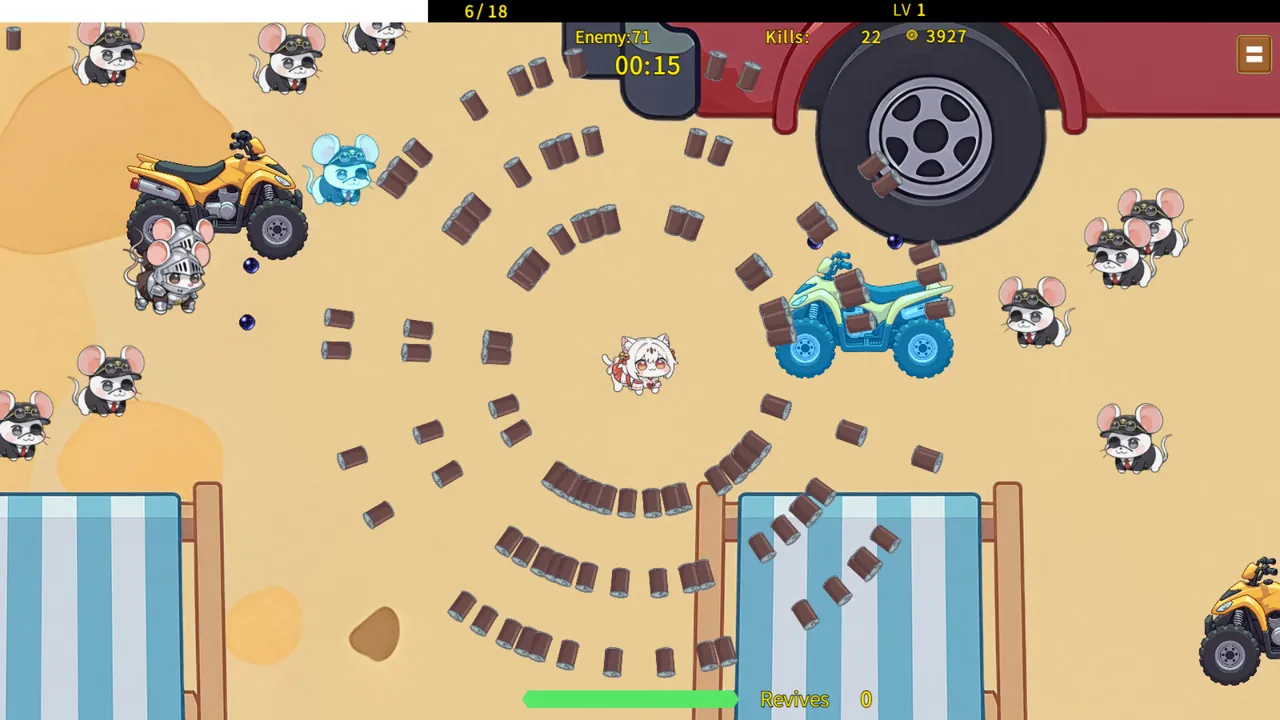 Hakimi Blaster - Hakimi Survivors — in-game combat moment