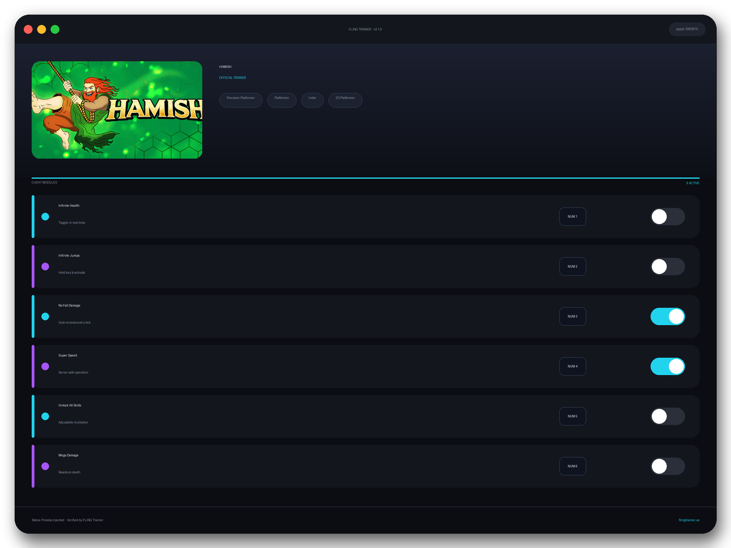 HAMISH Trainer interface