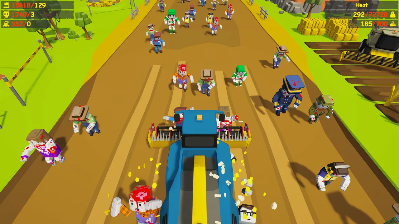 Harvester vs. Zombies — environment preview