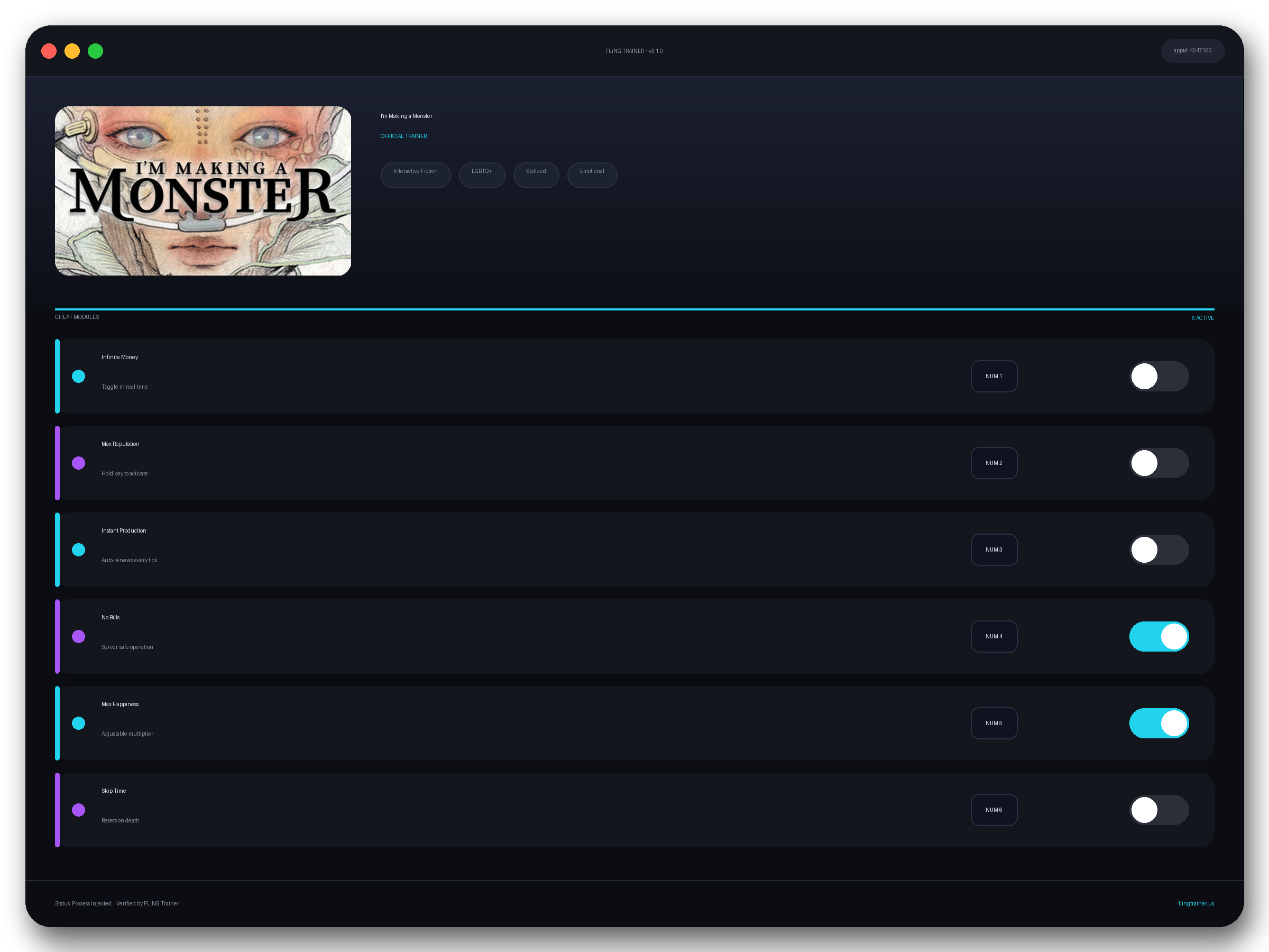 I'm Making a Monster Trainer interface