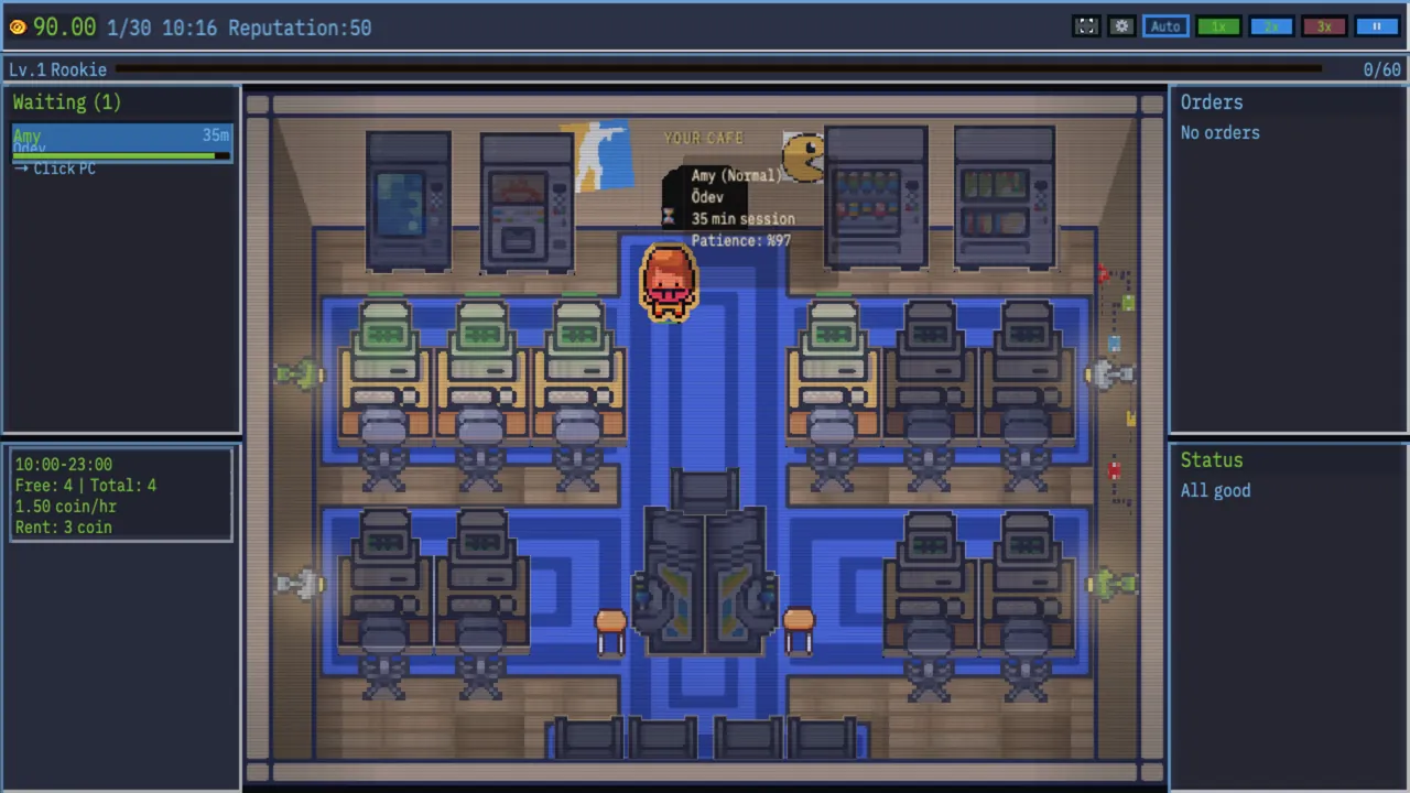 Internet Cafe Tycoon — environment preview