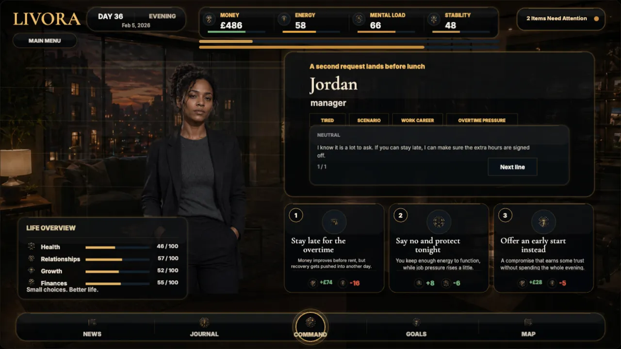 LIVORA — in-game combat moment