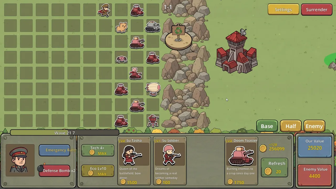 MoeArmy vs SuArmy — in-game combat moment