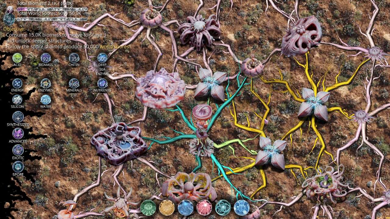 Mycelium Conquest: Mitosis — in-game combat moment