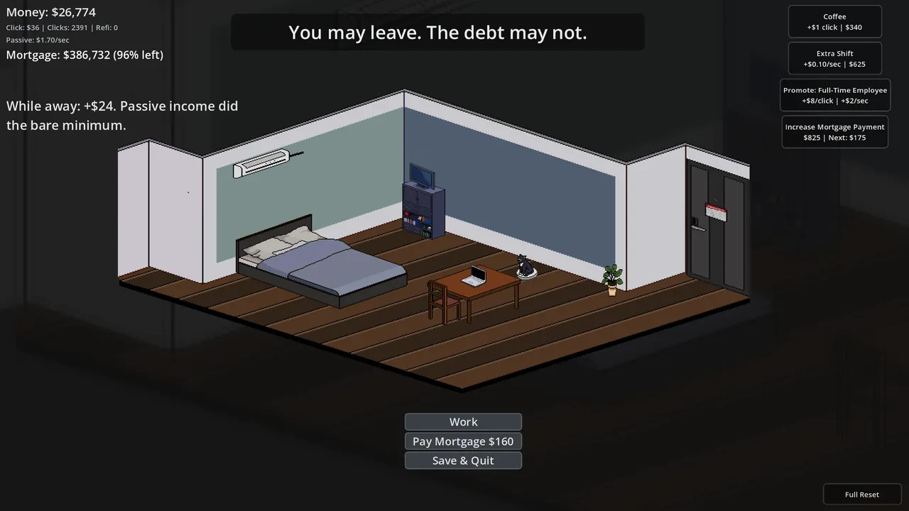 Pay Off The Mortgage — gameplay showcase