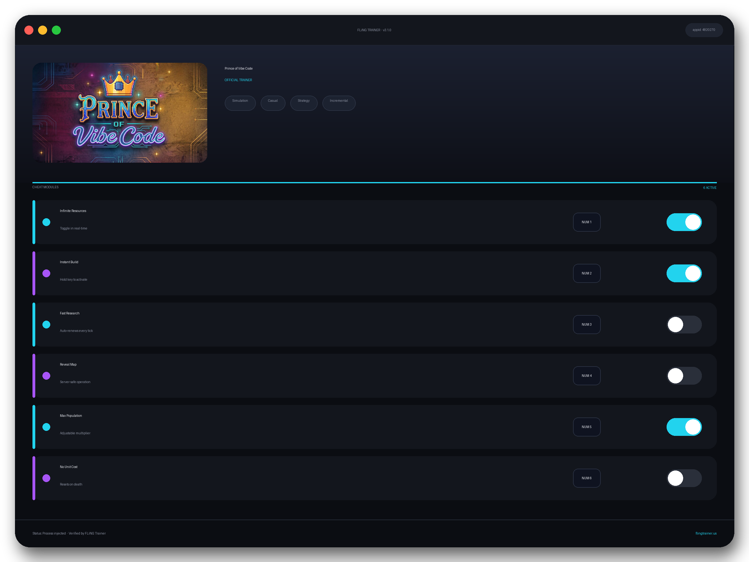 Prince of Vibe Code Trainer interface