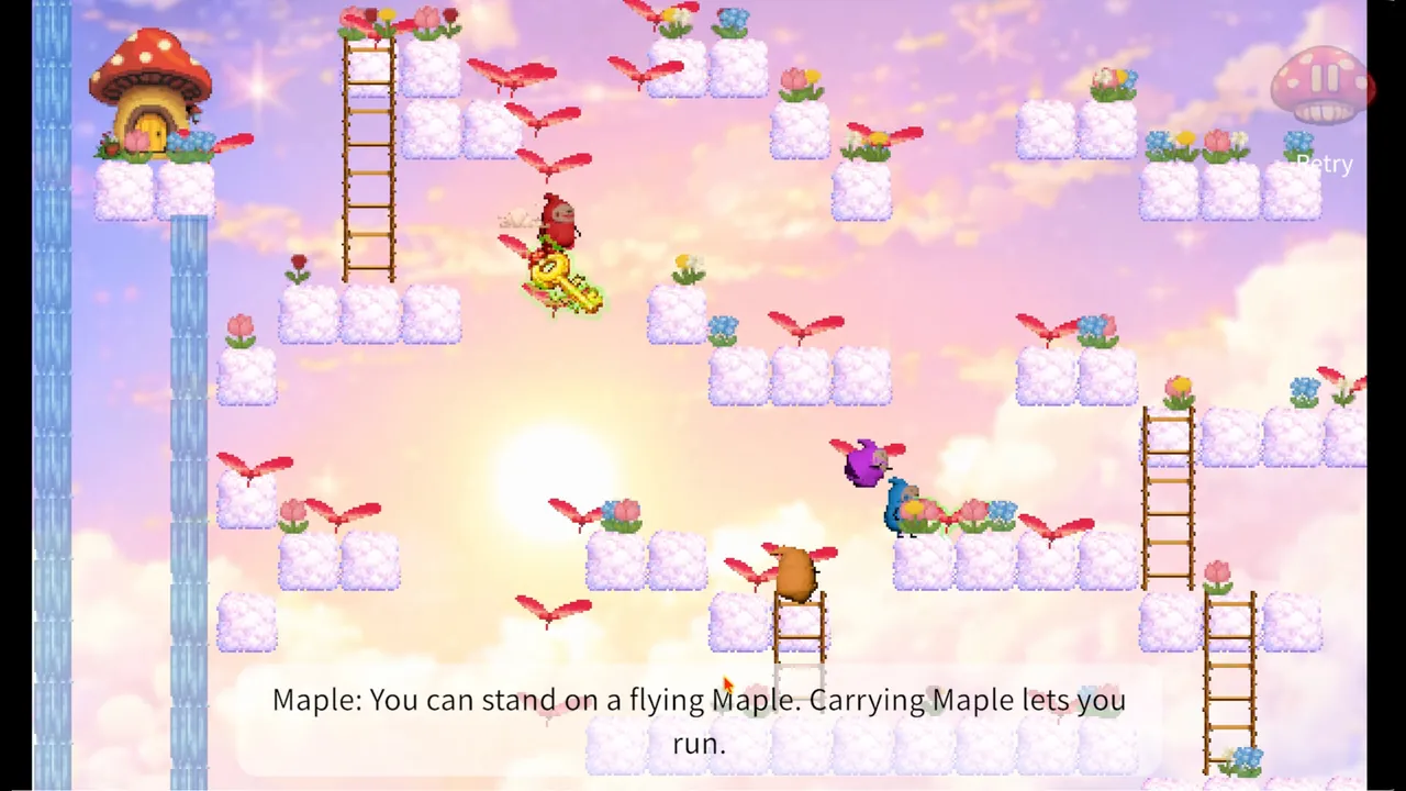 Rocoumie and Bouquet — in-game combat moment