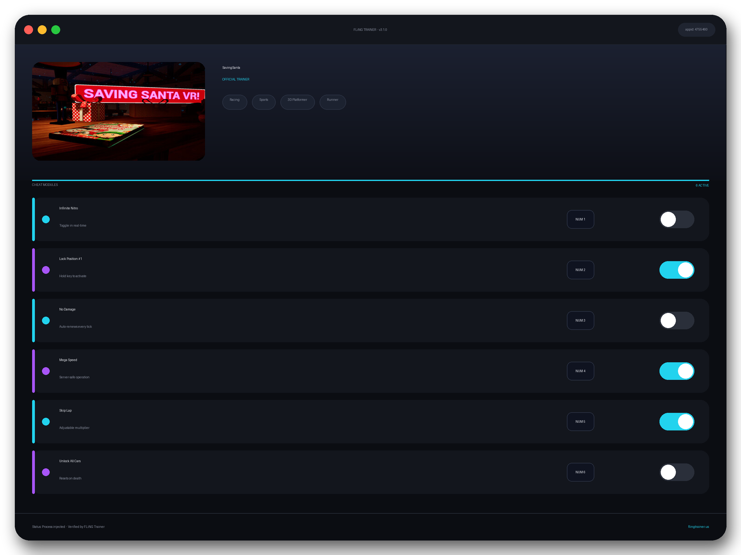 SavingSanta Trainer interface