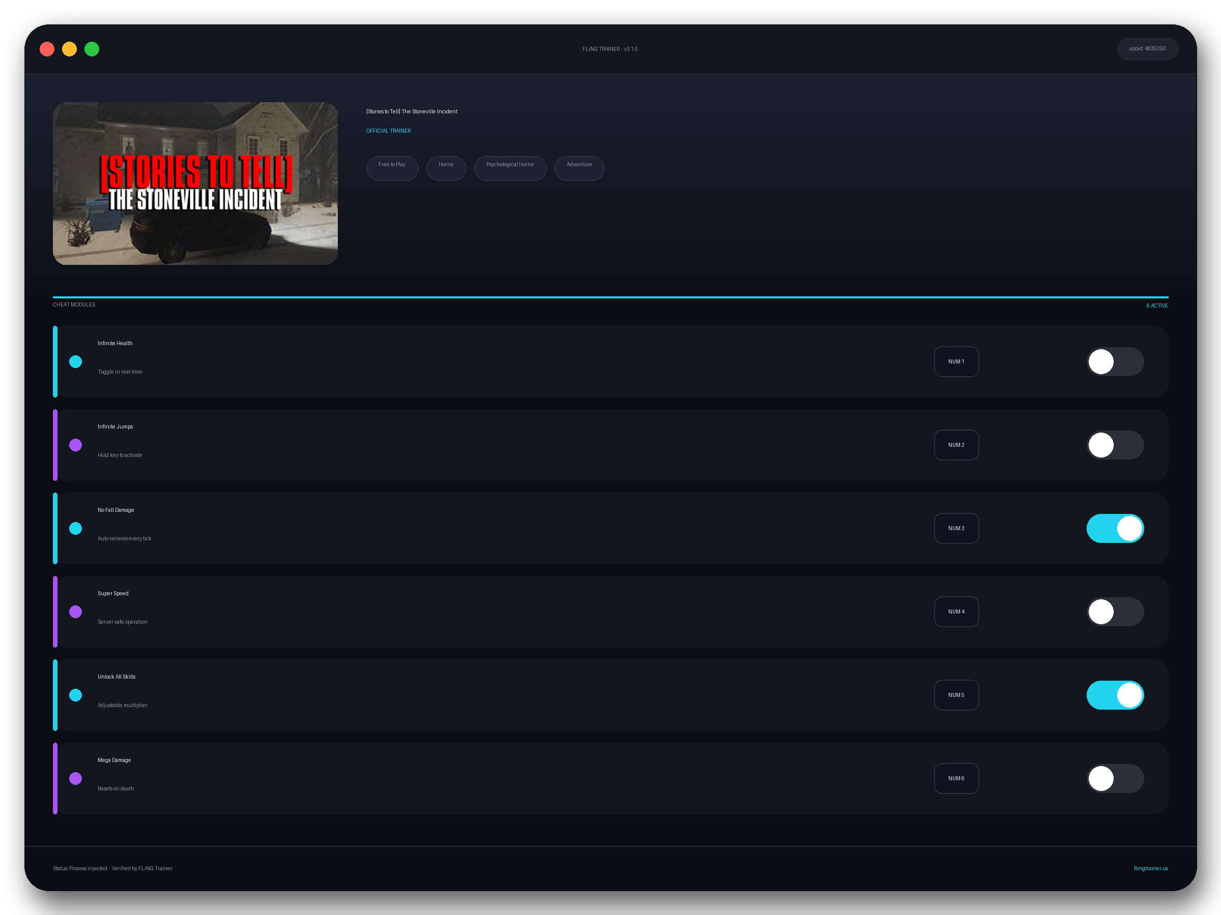[Stories to Tell] The Stoneville Incident Trainer interface