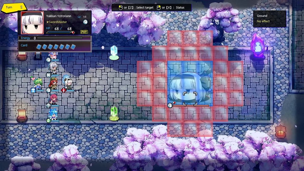 Touhou: Divine Land -Majesty in Game- — in-game combat moment