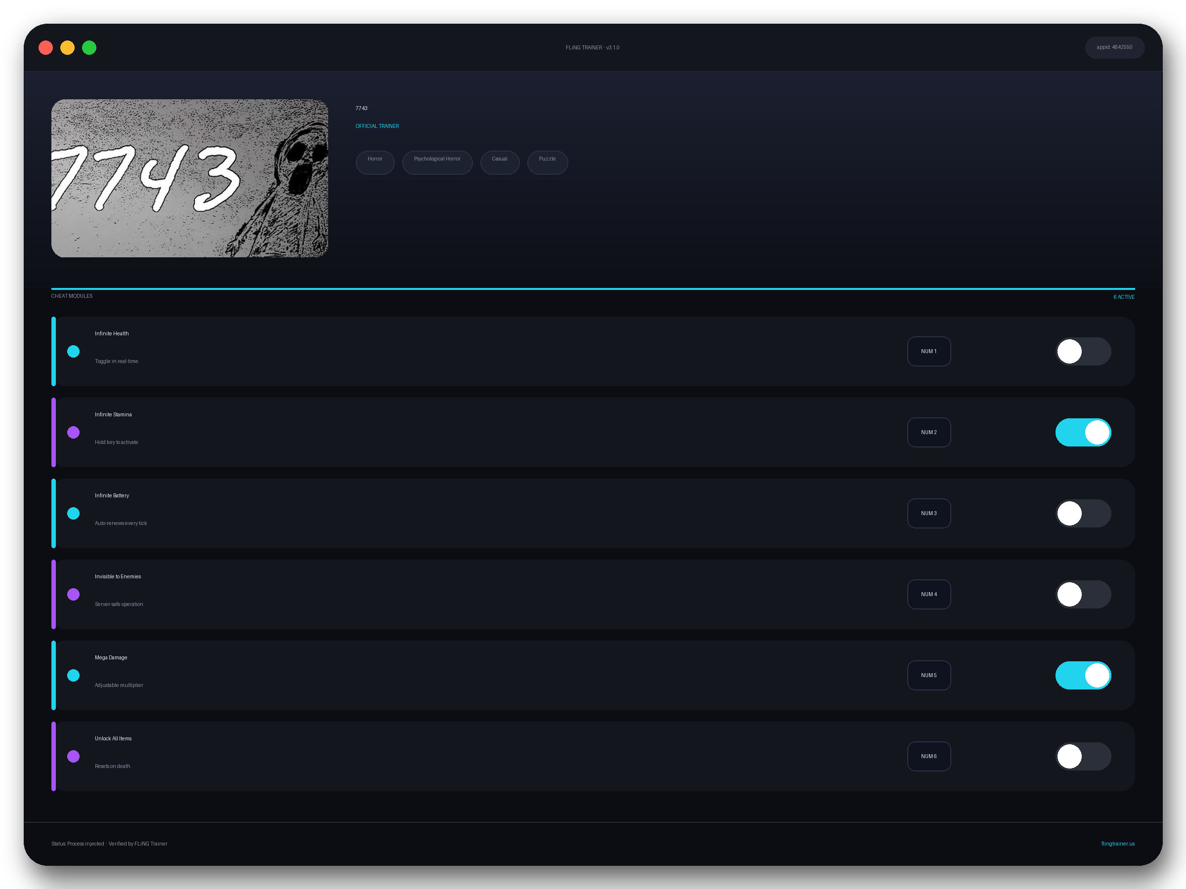 7743 Trainer interface