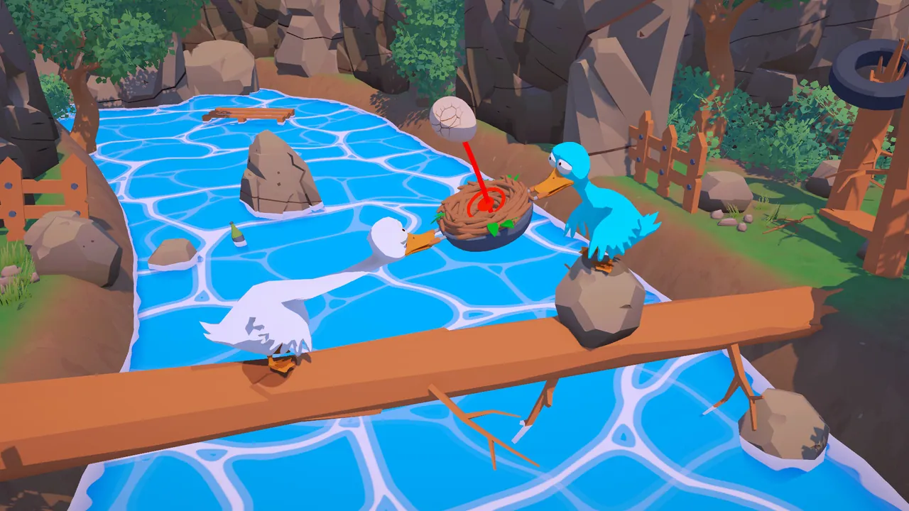 An Eggstremely Hard Game — in-game combat moment