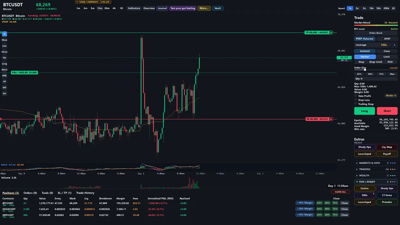 Bull&Bear Crypto Trading Simulator — story scene capture