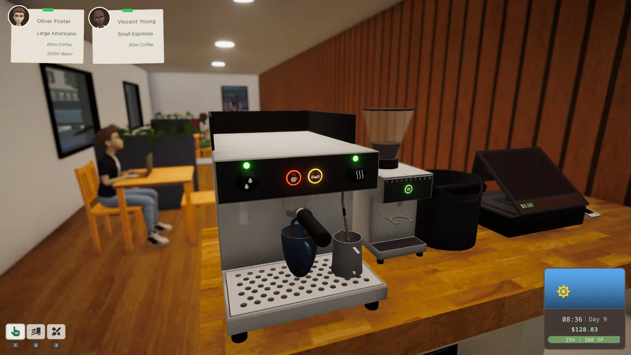 Cup and Counter: Coffee Shop Simulator — gameplay showcase