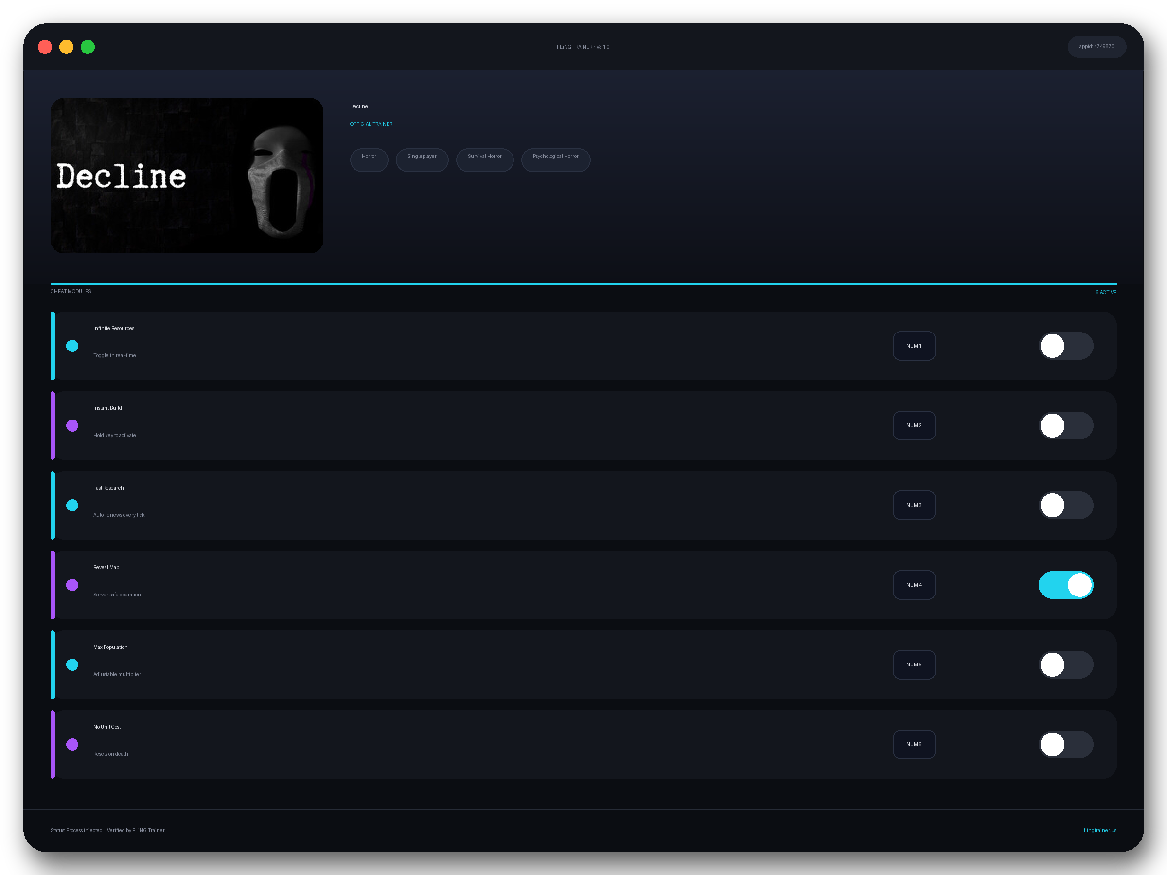 Decline Trainer interface