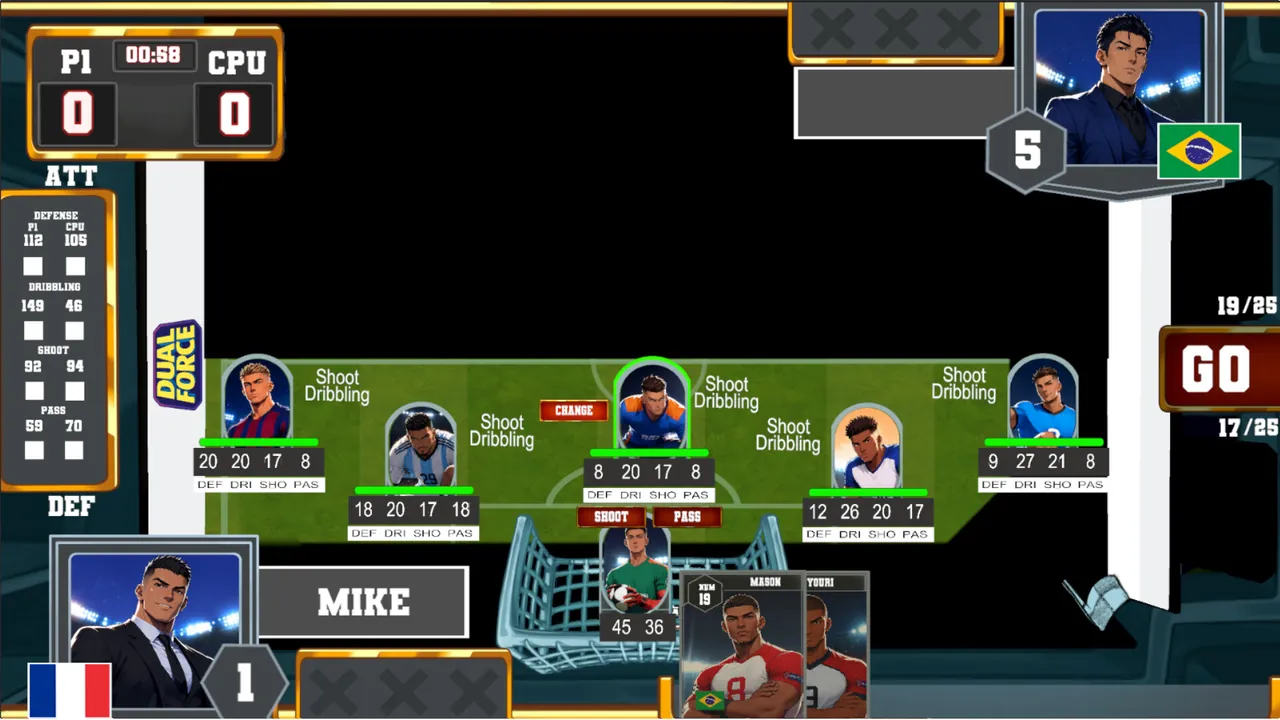 FootBall Card Battle — gameplay showcase