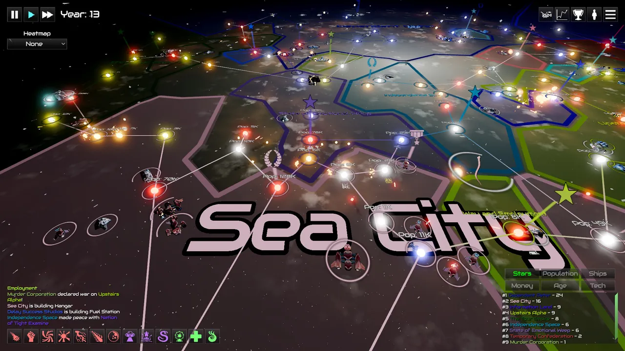 GalactiWar - Empire Simulator — exploration snapshot