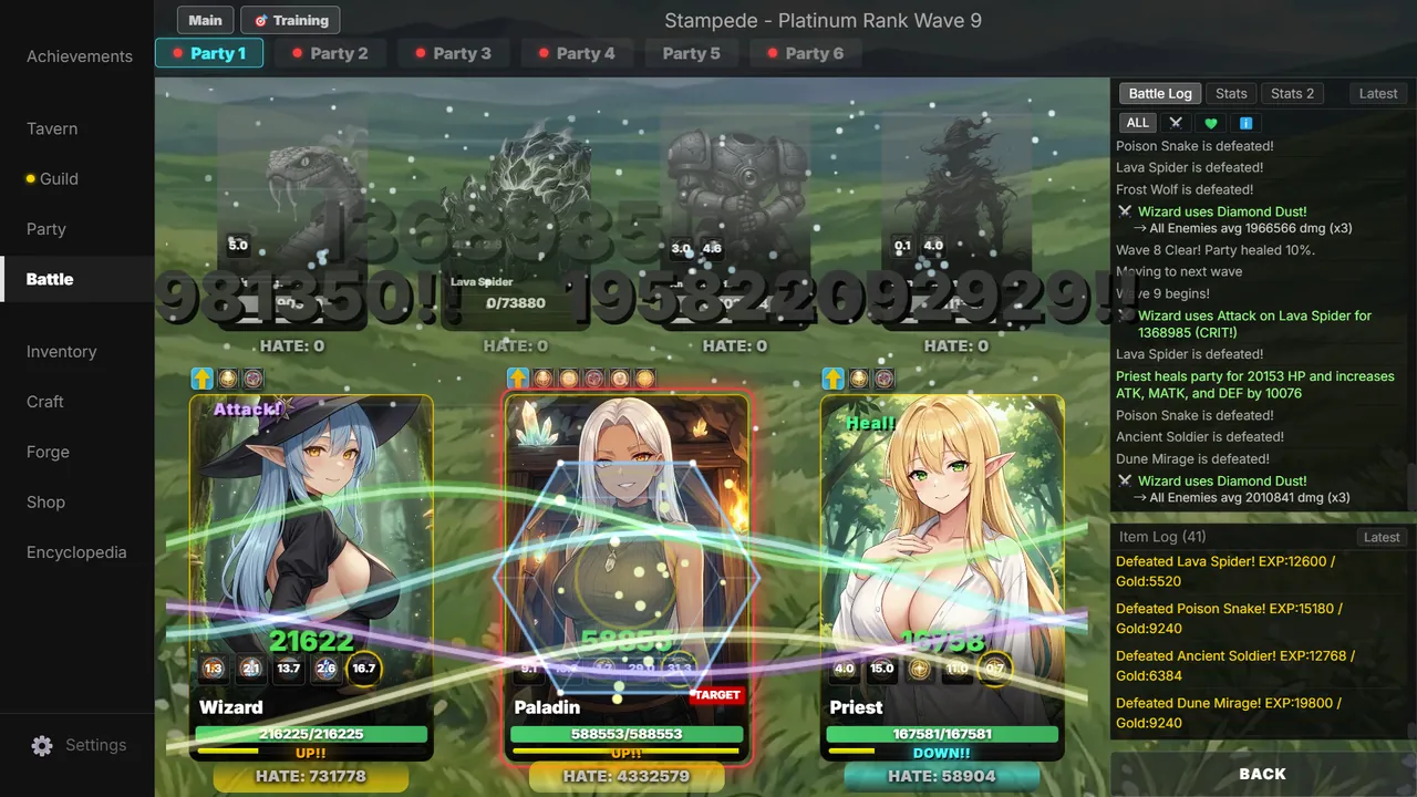 GeneLoot — in-game combat moment