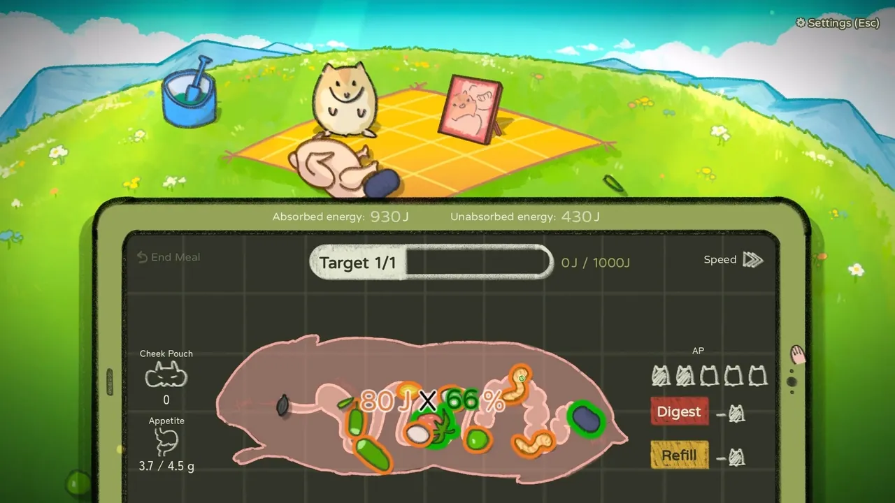 Hamster, Eat, Run — exploration snapshot