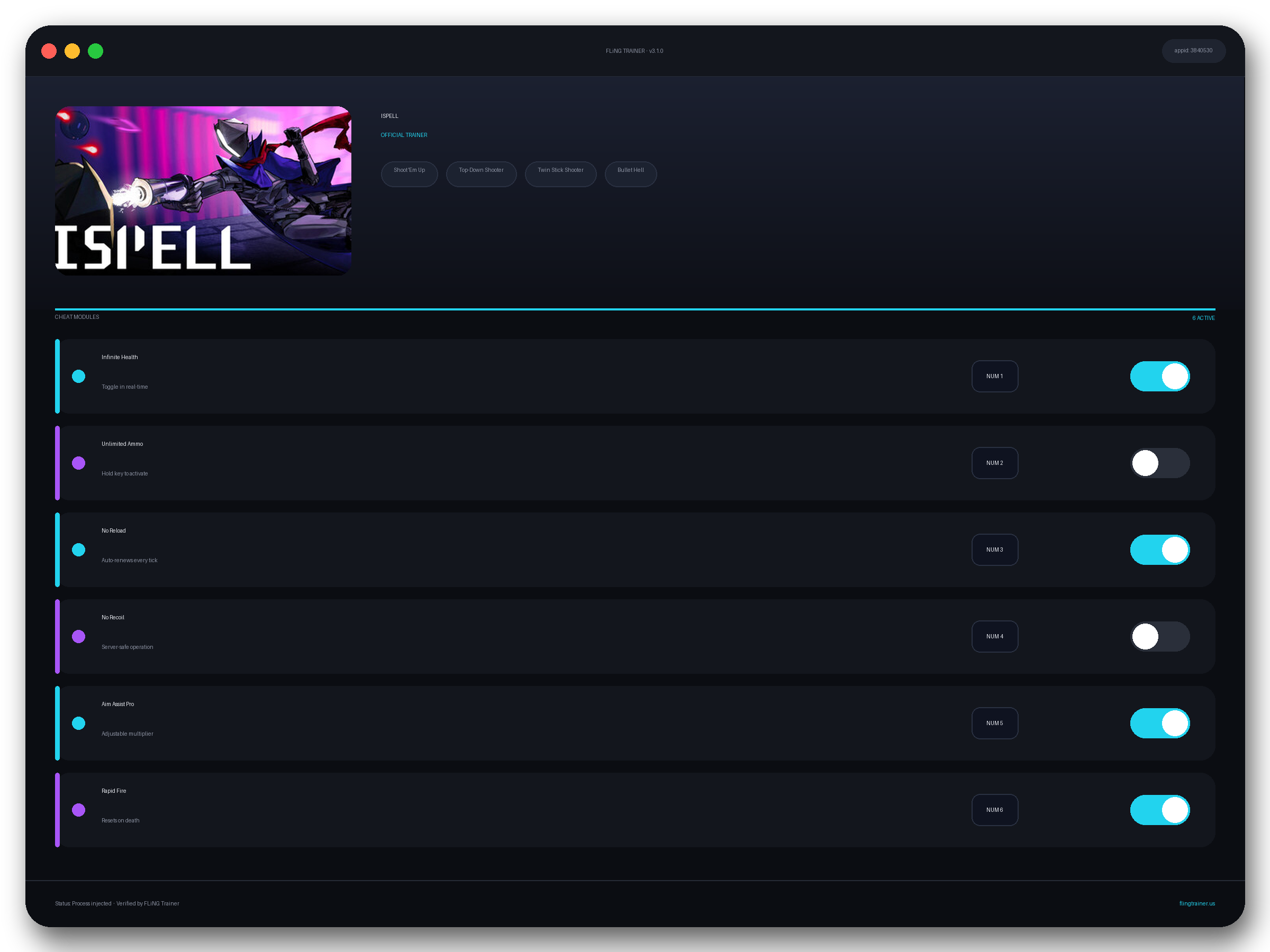 ISPELL Trainer interface