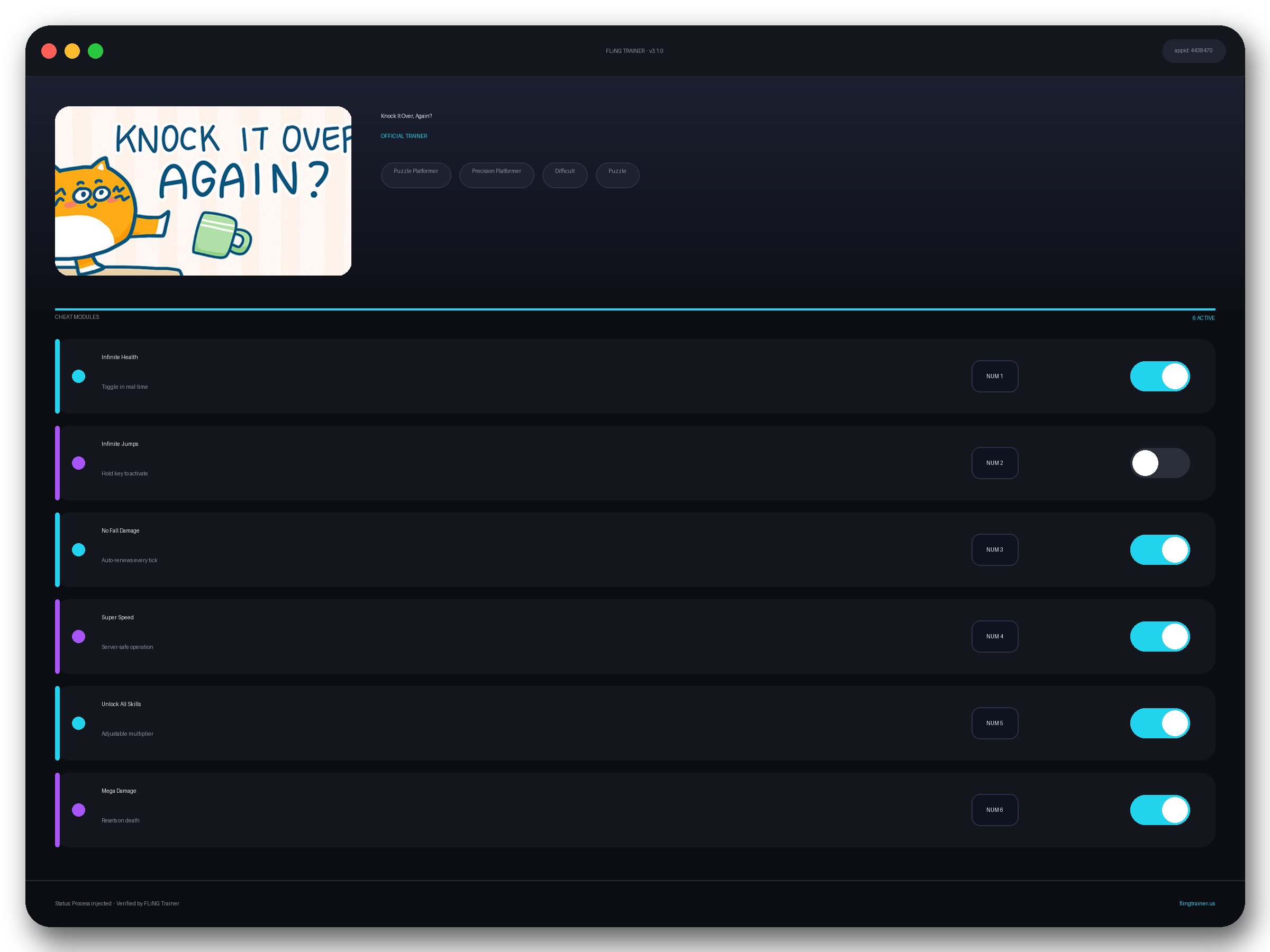 Knock It Over, Again? Trainer interface