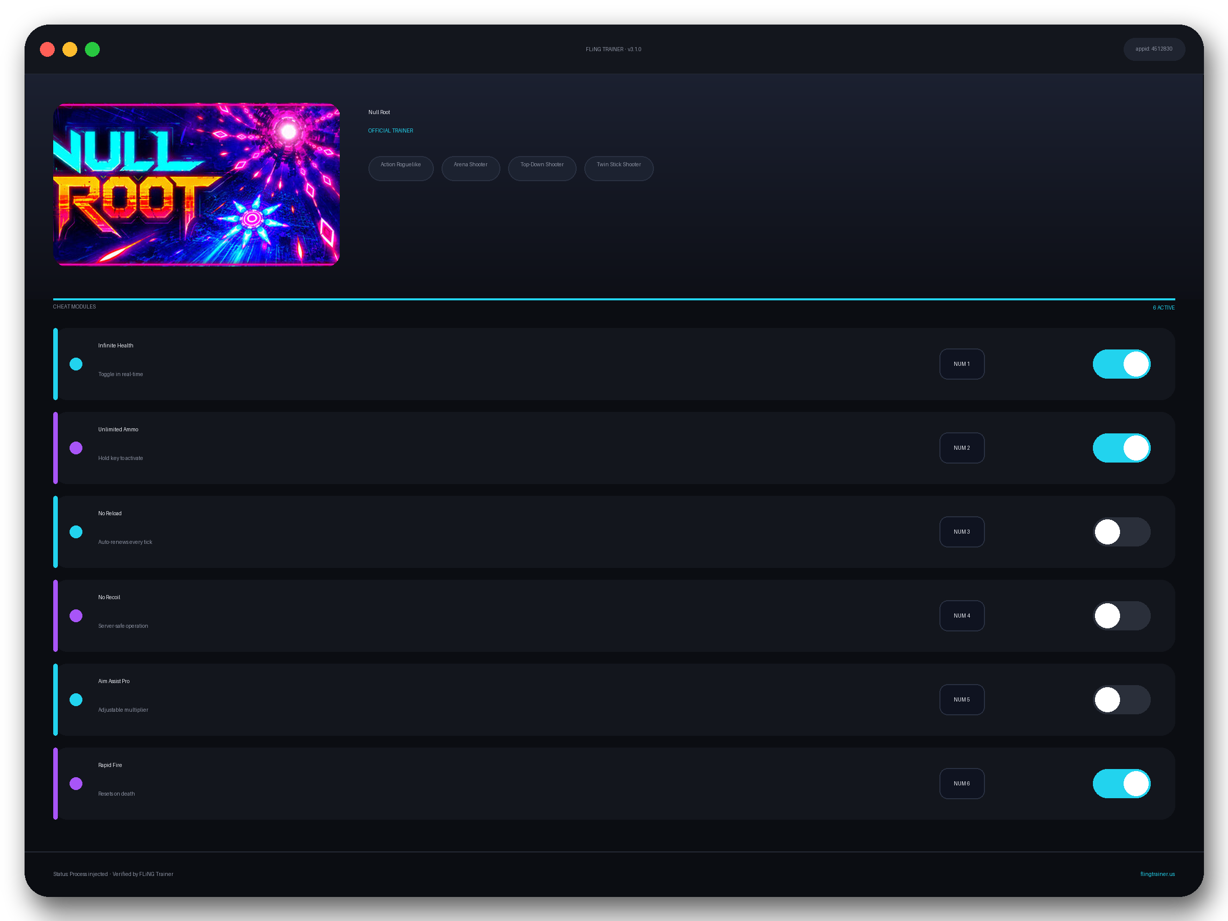 Null Root Trainer interface