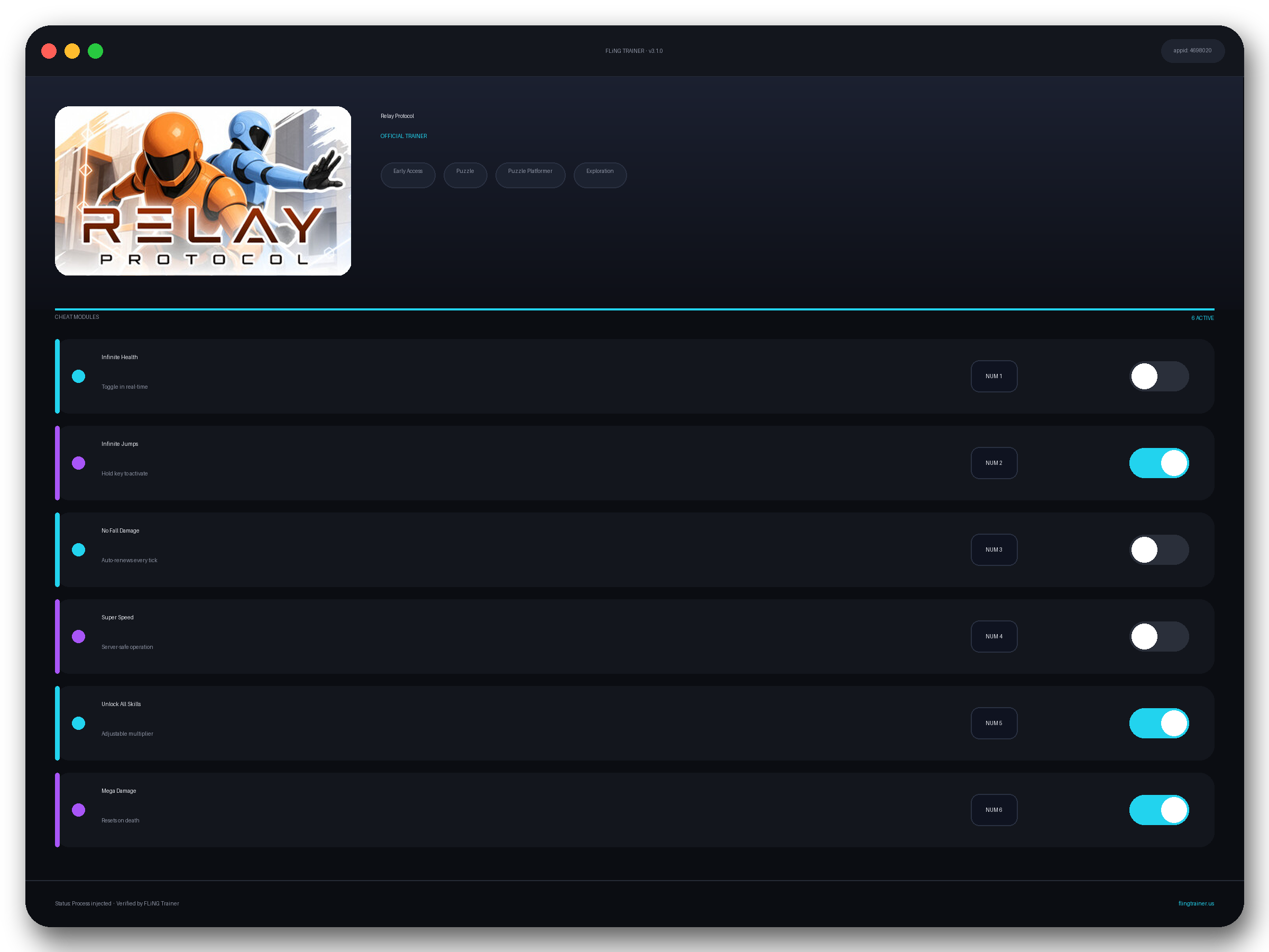 Relay Protocol Trainer interface