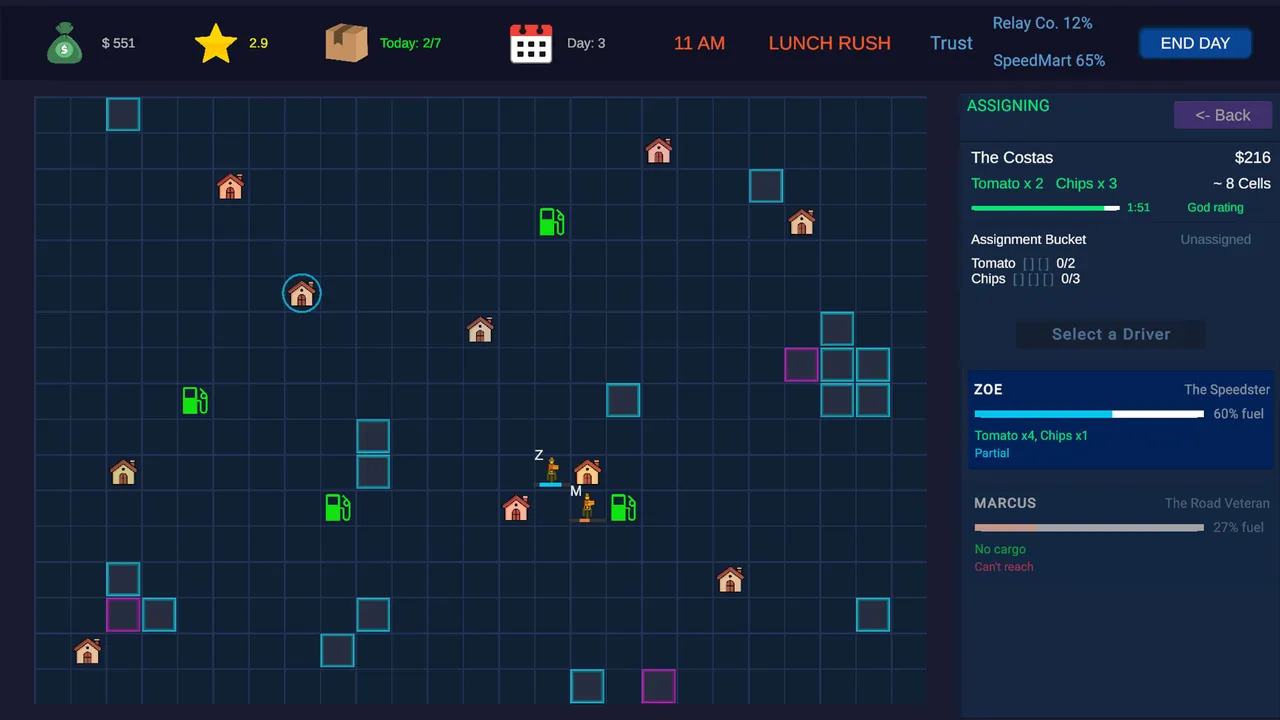 Rush Hour Relay — in-game combat moment