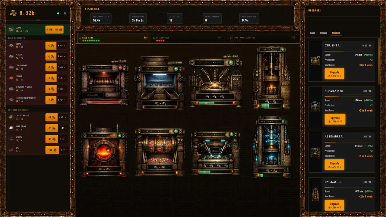 Scrap Yard Idle — in-game combat moment