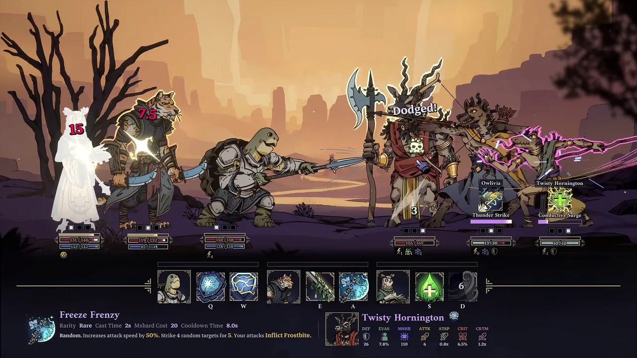 Skills & Raids — in-game combat moment