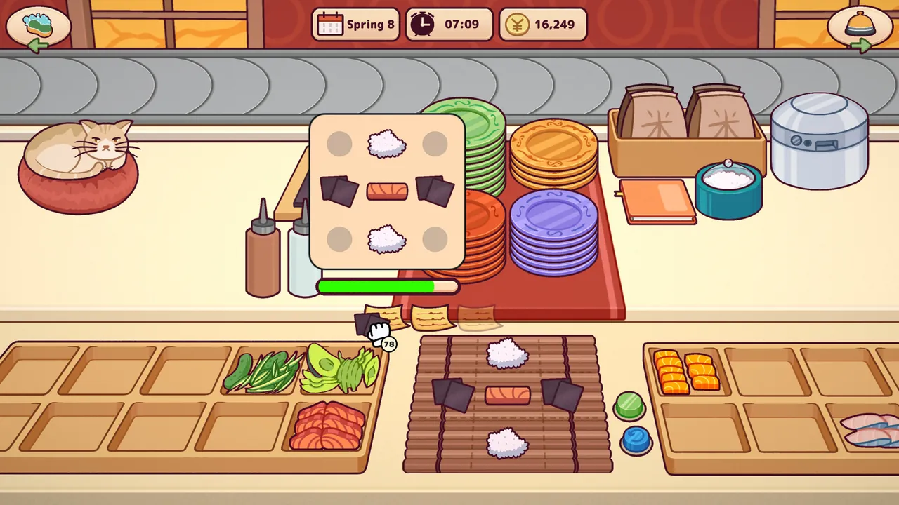 Ugoku Sushi Bar — gameplay showcase