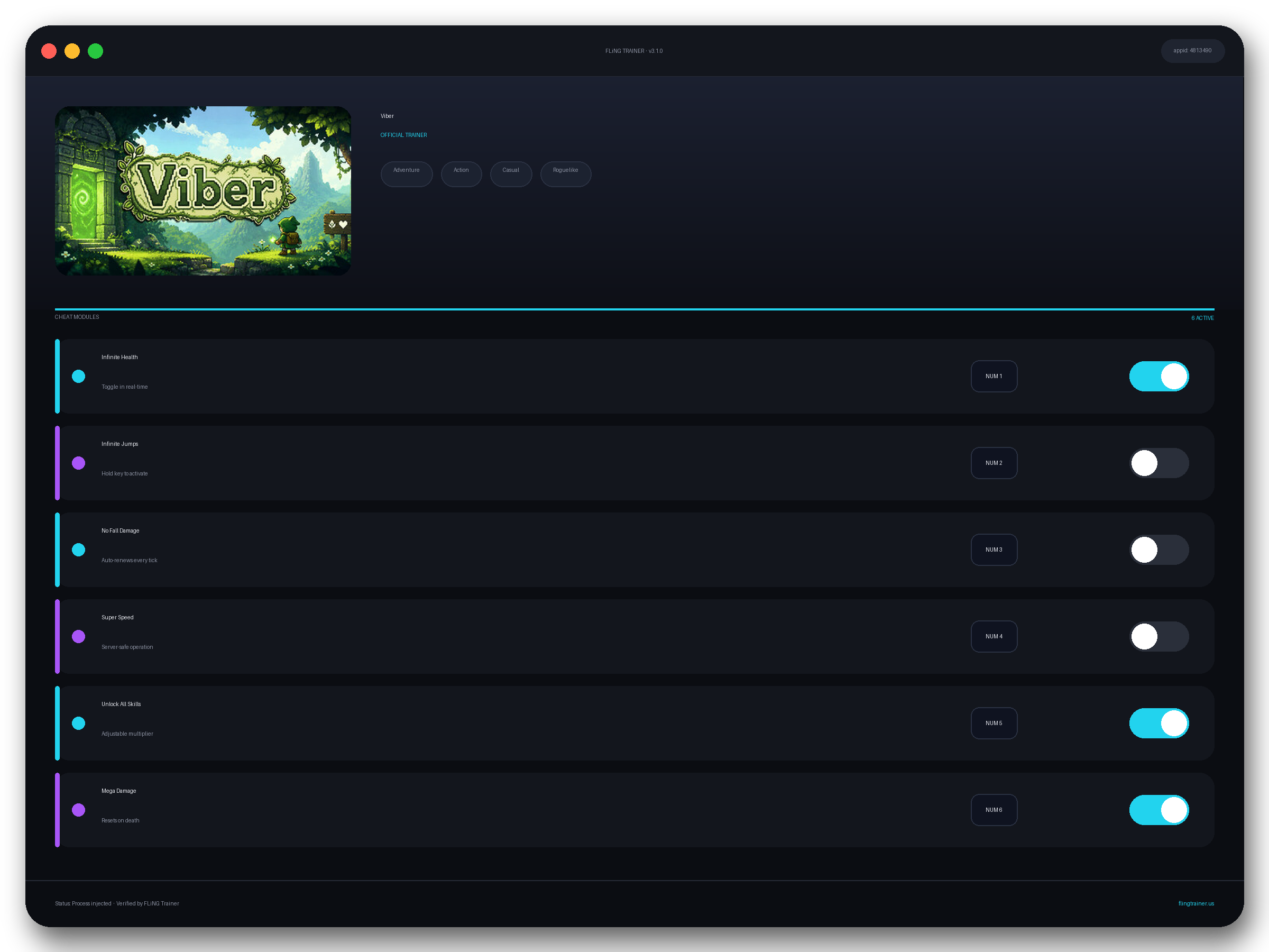 Viber Trainer interface