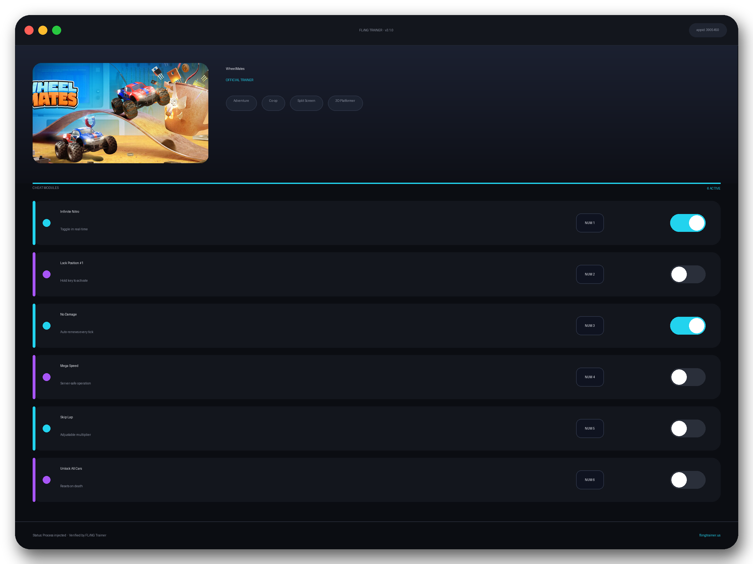 WheelMates Trainer interface