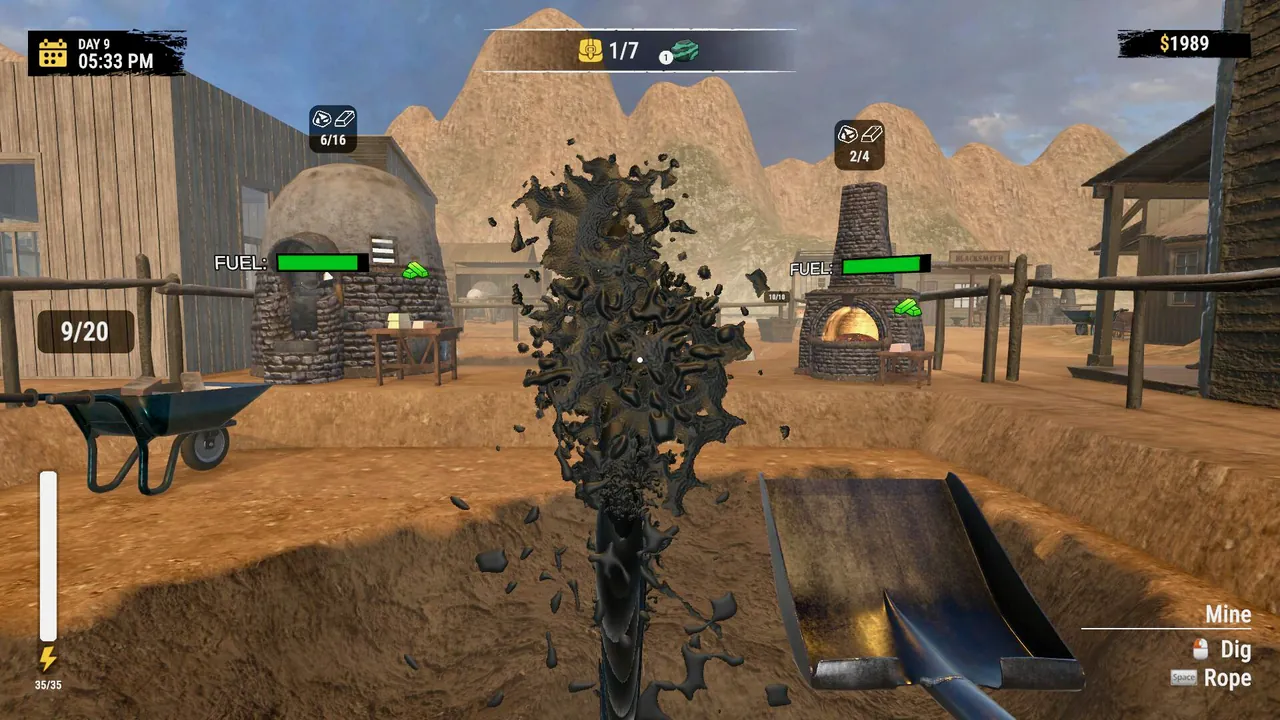 Wild West Miner Simulator: First Gun — gameplay showcase